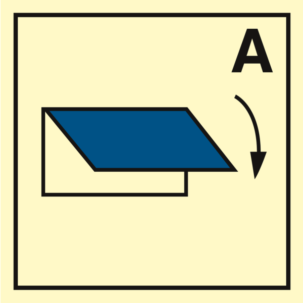 Closing device for the accommodation ventilation inlet or outlet - IMO Fire Control sign - IMPA 336787