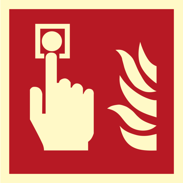 Manually operated call point - IMO Fire Control sign - IMPA 336872