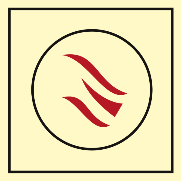 Flame detector - IMO Fire Control sign - IMPA 336875
