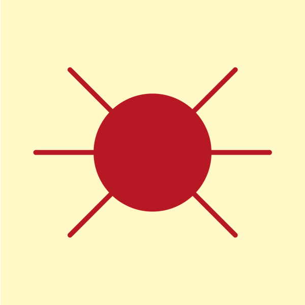 Embarkation light - IMO Fire Control sign