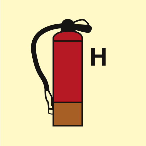 Fire Extinguisher Halon - IMO Fire Control sign - IMPA 336848