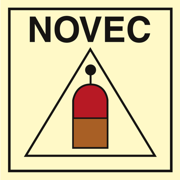 Remote Release Station NOVEC - IMO Fire Control sign