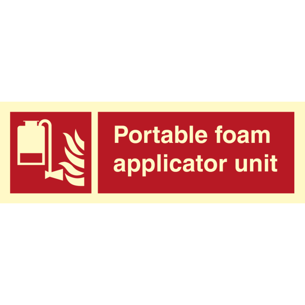 Fire sign - Portable foam applicator unit