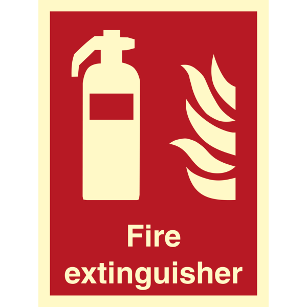Fire extinguisher - IMO Fire sign - IMPA 336120