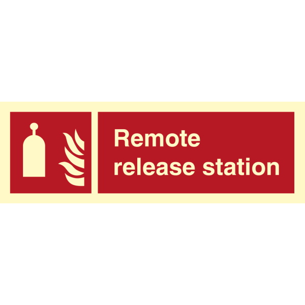 Fire sign - Remote release station