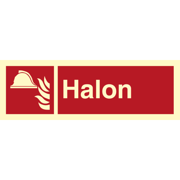 Halon - IMO Fire sign