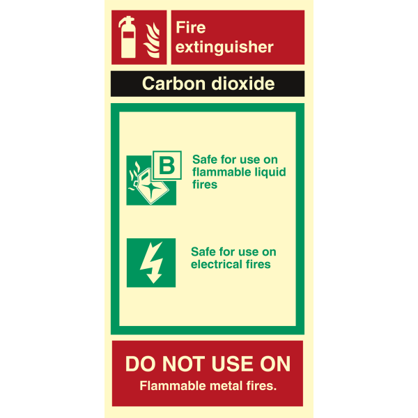 Carbon Dioxide - IMO Fire sign - IMPA 336433