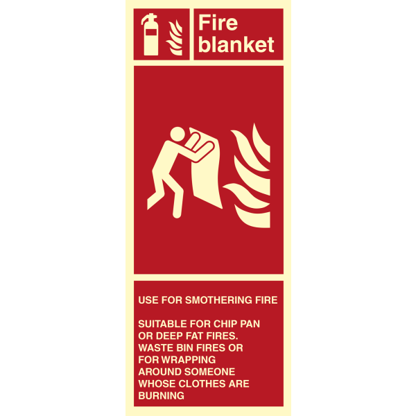 Fire blanket - IMO Fire sign - IMPA 336434
