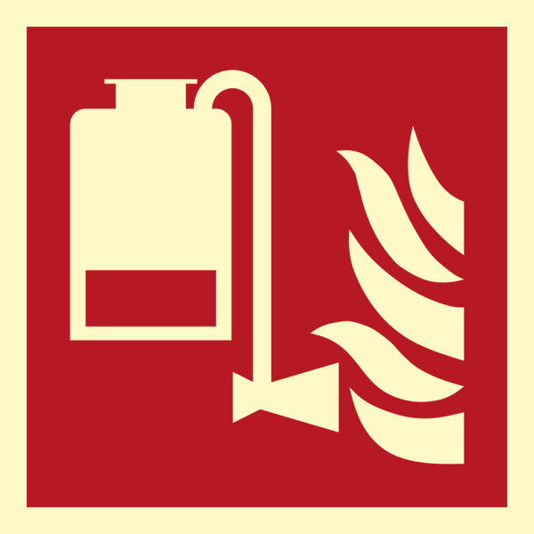 Fire sign - Portable foam applicator unit