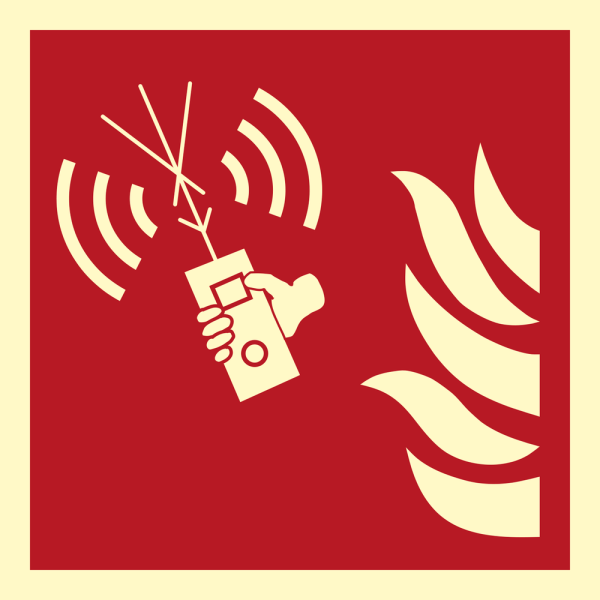 Fire fighters radio - IMO Fire sign