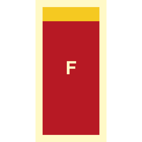 Supplementary sign foam - IMO Fire sign