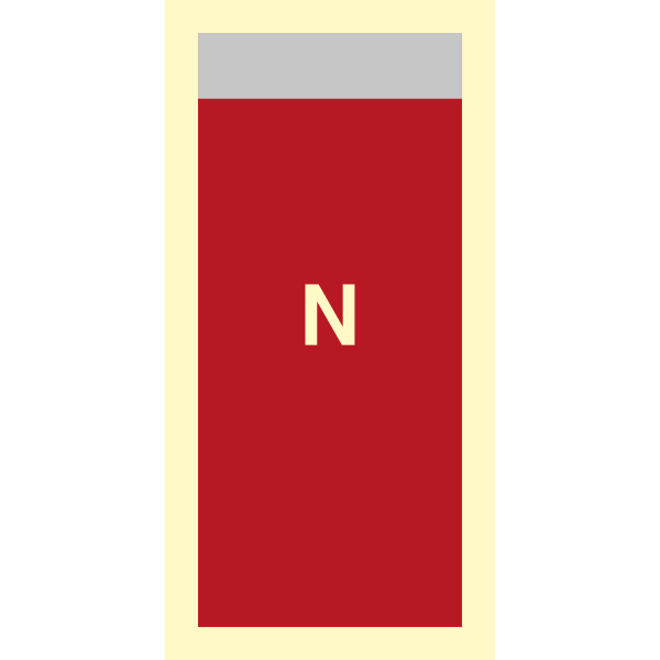 Supplementary sign nitrogen - IMO Fire sign