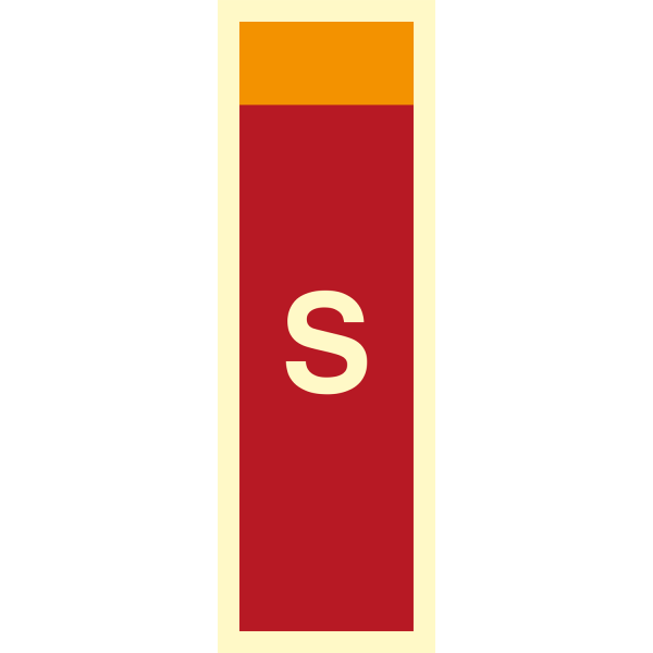 Fire sign - Supplementary sign S