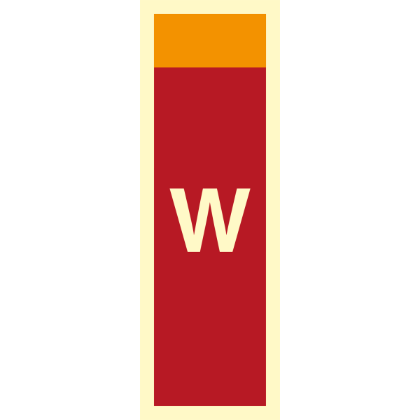 Fire sign - Supplementary sign W