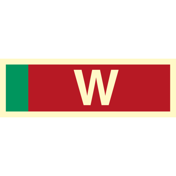 Supplementary sign Water - IMO Fire sign
