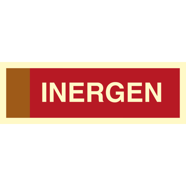 Fire sign - Supplementary sign Inergen