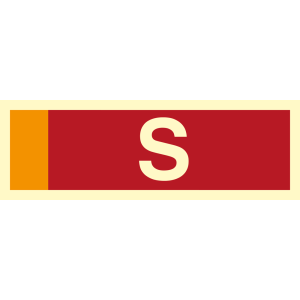 Fire sign - Supplementary sign S