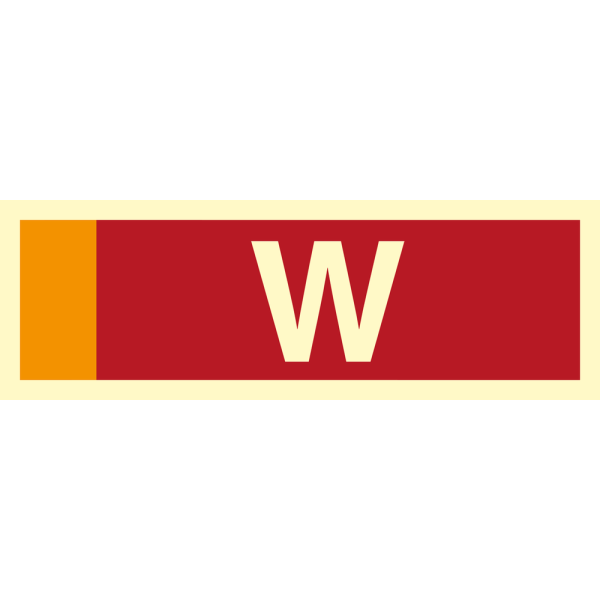 Fire sign - Supplementary sign W