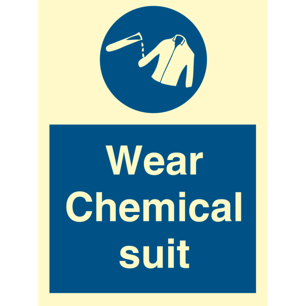 Mandatory sign - Chemical suit 