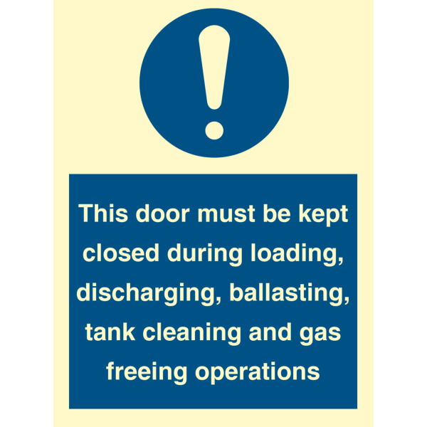 This door must be kept.. - IMO Mandatory sign - IMPA 335872