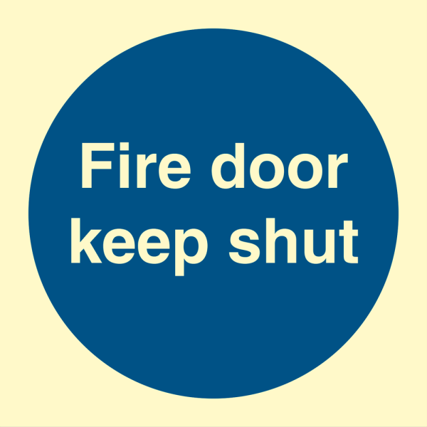 Fire door keep shut - IMO Mandatory sign - IMPA 335814