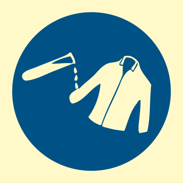 Mandatory sign - Chemical suit 