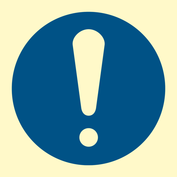 Observe ! - IMO Mandatory sign - IMPA 335641