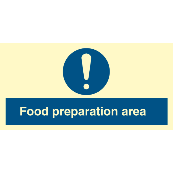 Food preparation area - IMO Mandatory sign - IMPA 335771