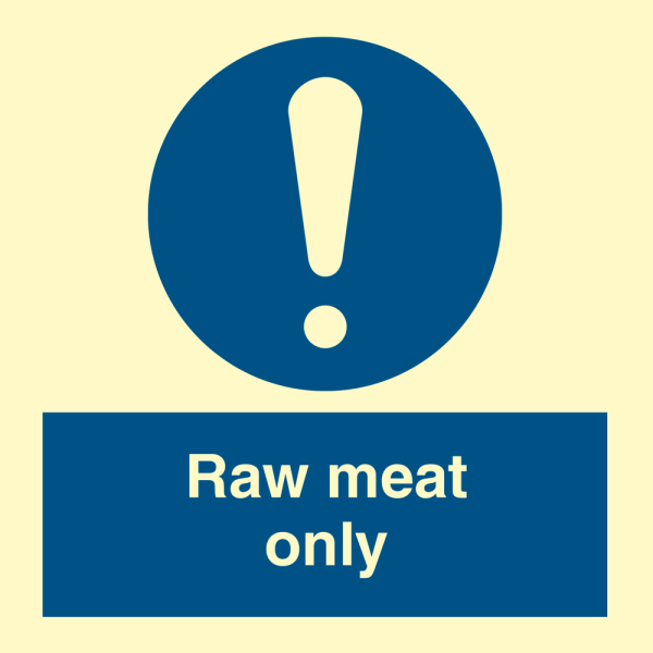 Raw meat only - IMO Mandatory sign - IMPA 335774