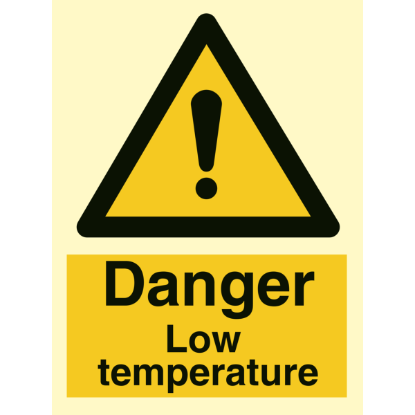 Hazard & Warning sign - Danger low temperature 