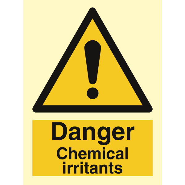 Danger Chemical irritants - IMO Hazard & Warning sign