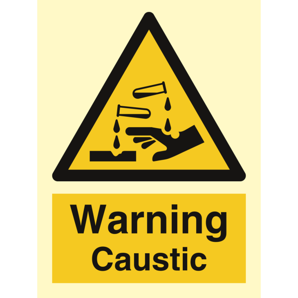 Danger Caustic - IMO Hazard & Warning sign - IMPA 337597