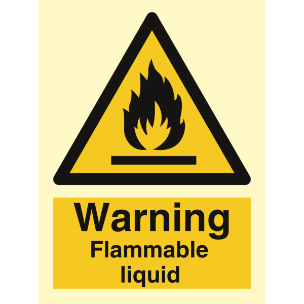 Warning flammable liquid - IMO Hazard & Warning sign - IMPA 337631