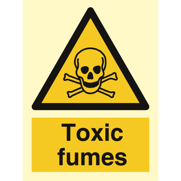 Toxic fumes - IMO Hazard & Warning sign