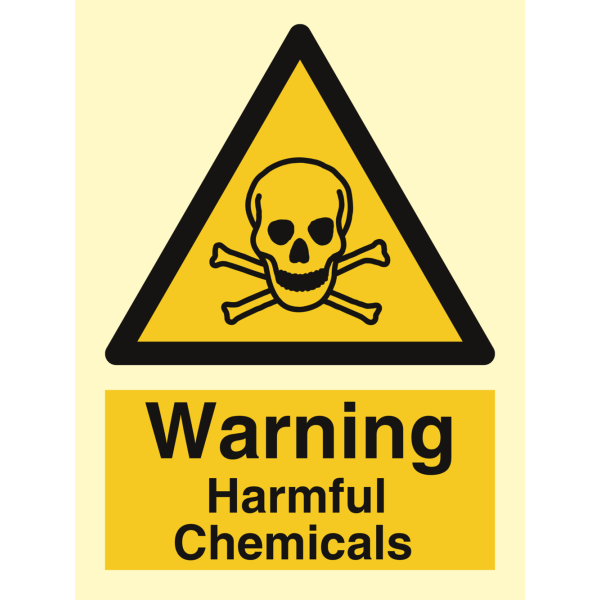 Warning Harmful Chemicals - IMO Hazard & Warning sign - IMPA 337605