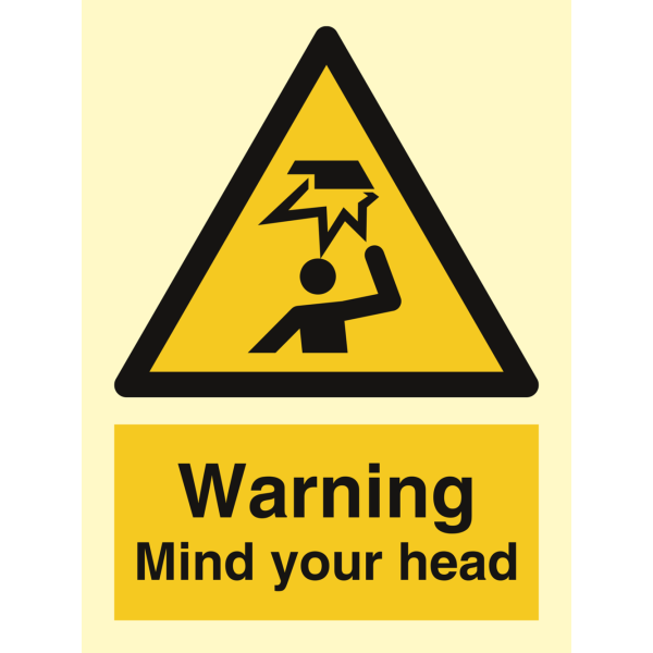 Mind your head - IMO Hazard & Warning sign - IMPA 337570