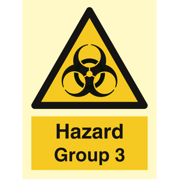 Hazard Group 3 - IMO Hazard & Warning sign