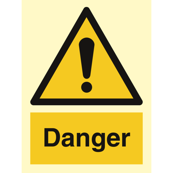 Danger - IMO Hazard & Warning sign - IMPA 337540