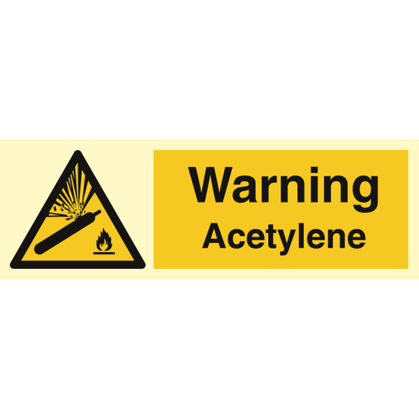 Acetylene - IMO Hazard & Warning sign - IMPA 337701