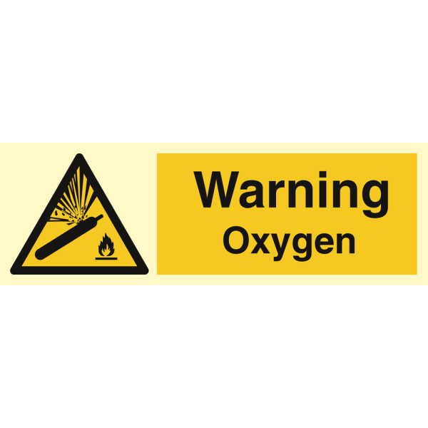 Oxygen - IMO Hazard & Warning sign - IMPA 337700