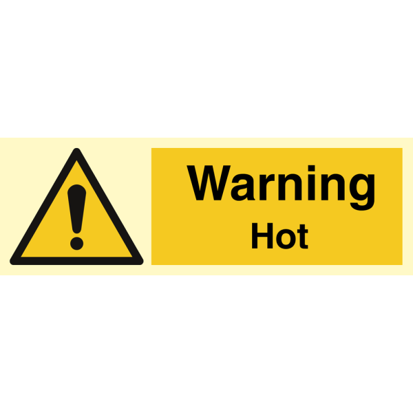 Hazard & Warning sign - Warning Hot 