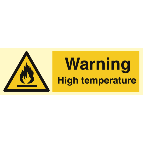 Warning - Hot surface - IMO Hazard & Warning sign - IMPA 337598