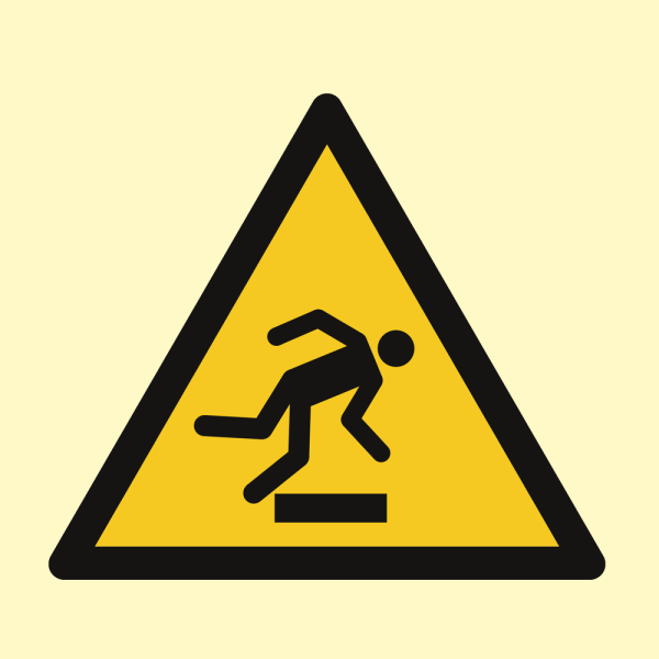 Hazard & Warning sign - Caution Mind the step 
