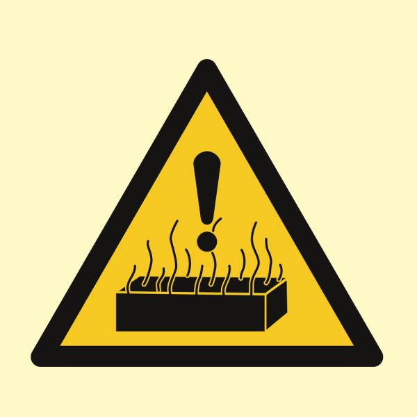 Danger Hot - IMO Hazard & Warning sign