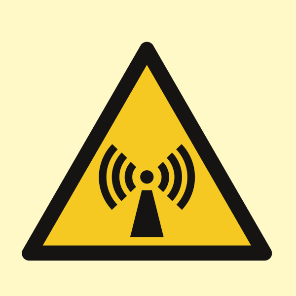 Non-ionizing radiation - IMO Hazard & Warning sign - IMPA 337515