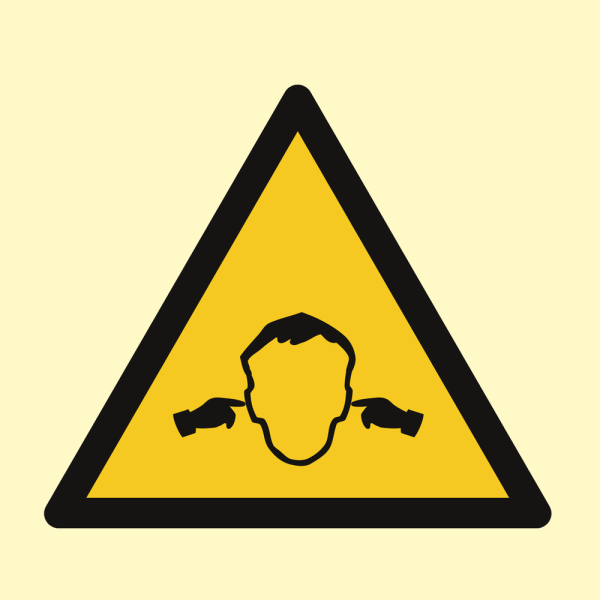High noise - IMO Hazard & Warning sign - IMPA 337510