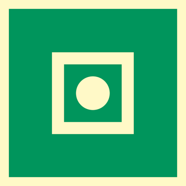 Shipboard general alarm - IMO Emergency sign - IMPA 334155