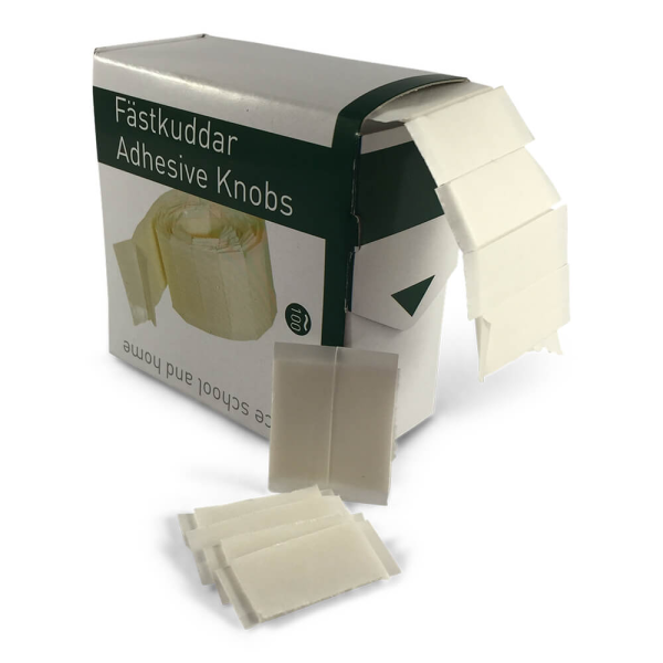 100 st. dubbelsidigt självhäftande kuddar - 12 x 25 mm