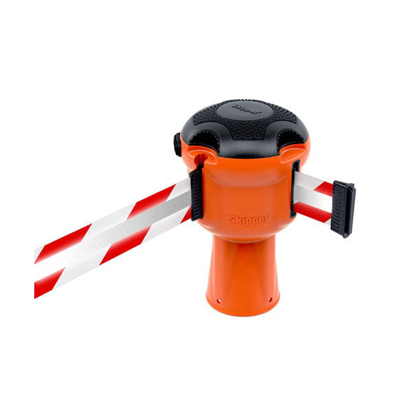 SKIPPER Enhet - Orange med rött/vitt reflexband