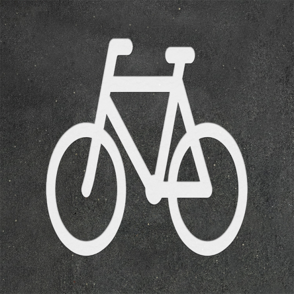 PREMARK cykelsymbol – termoplastisk vägmarkering i flera storlekar